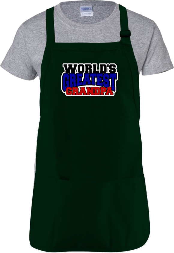 Grandfather Apron/ Grandpa Quote BBQ/ Cooking Adjustable Father’s Day Apron/ World’s Greatest Grandpa