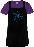 Disney Bibbidi Bobbidi Booze Apron/ Funny Aqua Blue Glitter Disney Drinking Cinderella Fairy Godmother BBQ/ Cooking Adjustable Apron