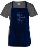 Disney Bibbidi Bobbidi Booze Apron/ Funny Aqua Blue Glitter Disney Drinking Cinderella Fairy Godmother BBQ/ Cooking Adjustable Apron