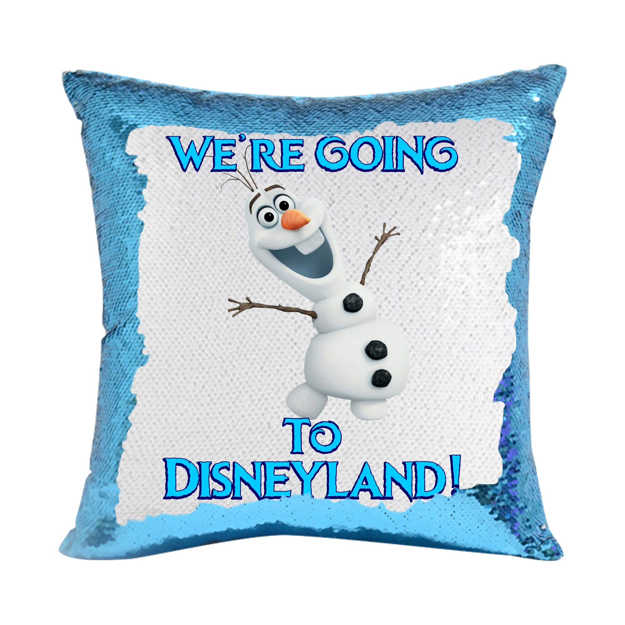 Disney Arendelle Aqua Sequin Pillow We re Going To Disney Reveal Froz Jin Jin Junction