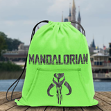 Disney The Mandalorian Backpack/ Mandalorian Mythosaur Drawstring Fleece Tote Park Bag