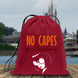 Disney Incredibles Edna Mode Backpack/ No Capes Incredibles 2 Drawstring Fleece Tote Park Bag