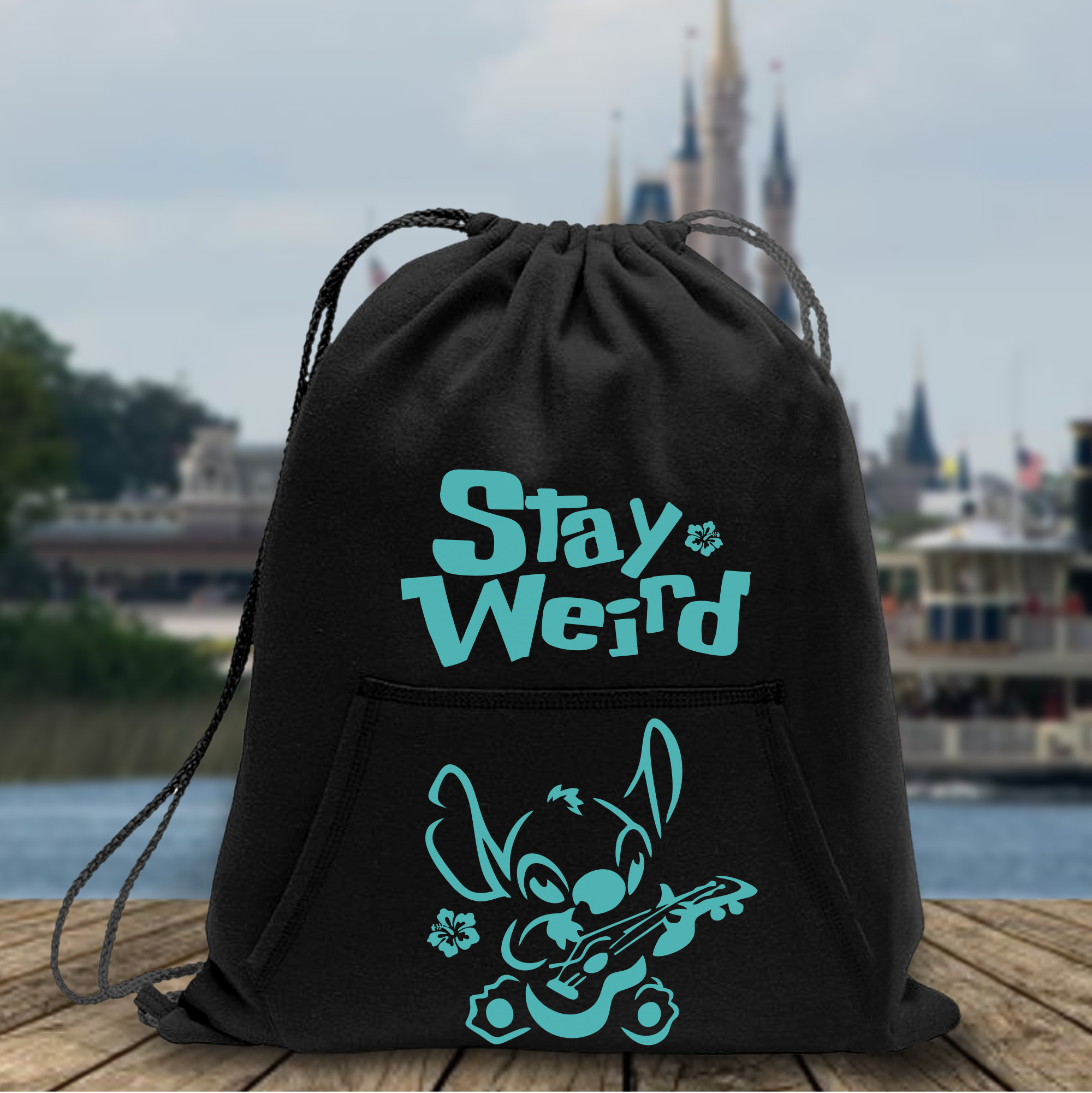 Disney Tie Dye Backpack/ Mickey Mouse Drawstring Cinch Sack