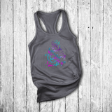 Beach Life Summer Tanks/ Neon The Beach Is Calling And I Must Go Palm Tree Tropical Vacation Tank Top