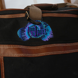 Haunted Mansion Bag Tag/ Hitchhiking Ghosts Luggage Tag/ Blue, Purple Tie Dye Car Shaped Disney Travel Bag Tag, Disney Vacation Souvenir Tag