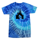 Disney Mickey Mouse Tie Dye Youth Shirt / Mickey Silhouette, Cinderella’s Castle Family Matching Vacation Tie Dye Youth Shirt / Matching Shirt