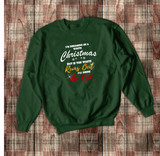 Christmas Drinking Sweatshirt/ Dreaming Of A White Christmas Wine Lovers Funny Shirt/ Holiday Wine Fleece Sweater