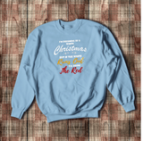 Christmas Drinking Sweatshirt/ Dreaming Of A White Christmas Wine Lovers Funny Shirt/ Holiday Wine Fleece Sweater