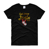 Christmas Shirts/ Jingle Bells T-Shirts/ Get Your Jingle On Silver Bells Funny Winter Holiday Party Top Christmas Gift