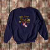 Christmas Jingle Bells Sweatshirt/ Holiday Get Your Jingle On Silver Bells Funny Christmas Spirit Fleece Sweater
