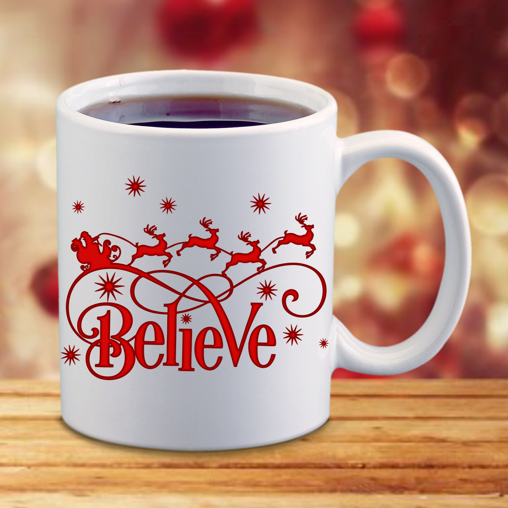 Believe Christmas Tumbler, Inspirational & Positive Christmas Quotes Red Mug  Gift Ideas – Gia Roma