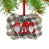 Christmas Gnome Ornament/ Gnome For Christmas Plaid Rustic Country Farmhouse Winter Holiday Ornament/ Christmas Gift Tag