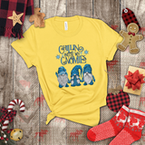 Christmas Shirts/ Chillin With My Gnomies Winter Blue Sweater Gnome Trio Pajama T shirts
