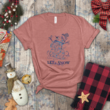 Christmas Shirts/ Blue Victorian Snowman Let It Snow Winter Holiday T shirts