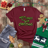 Christmas Shirts/ Grinchy Most Likely To Save Christmas Funny Group, Family Party Matching T shirts
