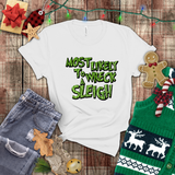 Christmas Shirts/ Grinchy Most Likely To Wreck A Sleigh Funny Group, Family Party Matching T shirts