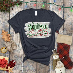 Christmas Shirts/ Vintage North Pole Coffee Company Sign Winter T shirts