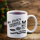 St. Nick’s Christmas Mug/ Old Fashioned Santa Chimney Advertisement Winter Holiday Coffee Mug