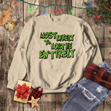 Christmas Sweatshirts/ Grinchy Most Likely To Loathe Entirely Funny Group, Family Party Matching Fleece Sweaters