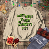 Christmas Sweatshirts/ Grinchy Most Likely To Make the Naughty List Funny Group, Family Party Matching Fleece Sweaters