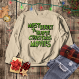 Christmas Sweatshirts/ Grinchy Most Likely To Quote Christmas Movies Funny Group, Family Party Matching Fleece Sweaters