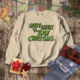 Christmas Sweatshirts/ Grinchy Most Likely To Ruin Christmas Funny Group, Family Party Matching Fleece Sweaters