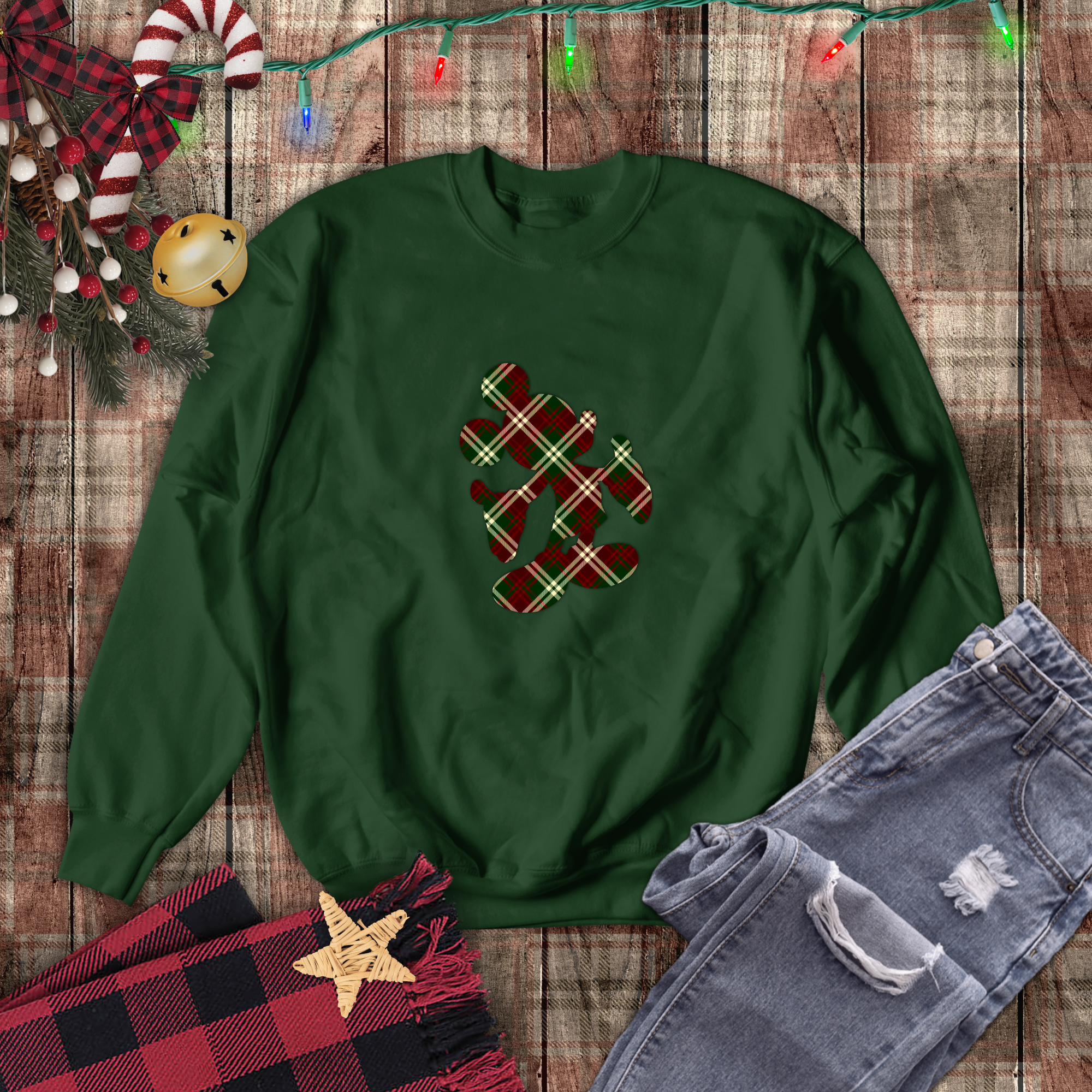 Plaid 2025 christmas sweater