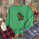 Disney Christmas Plaid Sweatshirt/ Mickey Mouse Red And Green Plaid Shirt/ Christmas Holiday Fleece Sweater