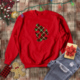 Disney Christmas Plaid Sweatshirt/ Mickey Mouse Red And Green Plaid Shirt/ Christmas Holiday Fleece Sweater