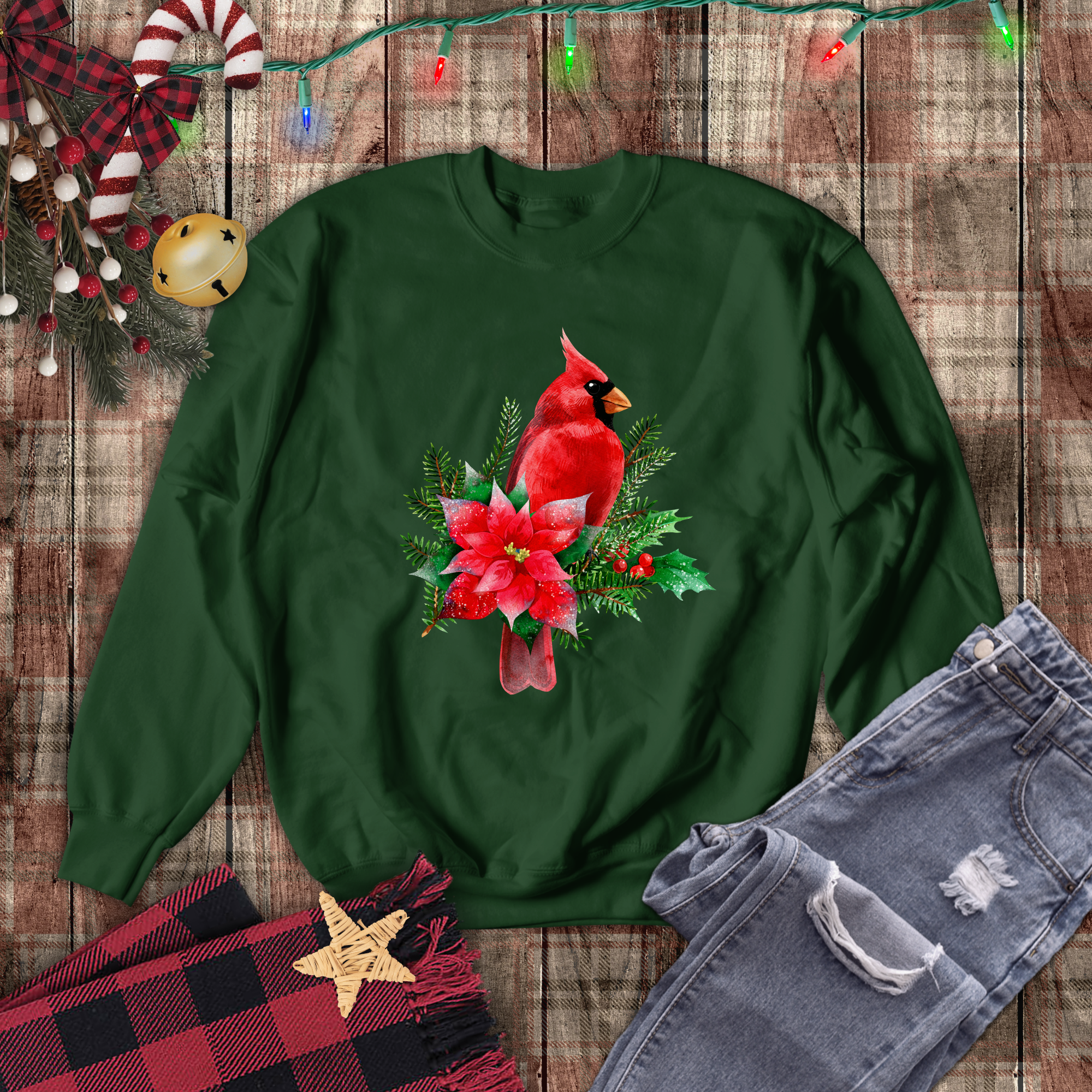 Cardinal bird sweater sales