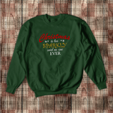 Christmas Glitter Sweatshirt/ Holiday Gold Glitter Shirt/ Christmas Is Too Sparkly Said No One Ever Sweatshirt