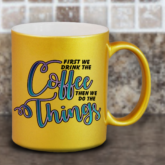 Inspirational Coffee Mug / Motivational Pearl Metallic Coffee Quote Mug/ Funny You Got This/ You Can Do It Coffee Lover Gift