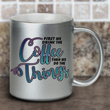 Inspirational Coffee Mug / Motivational Pearl Metallic Coffee Quote Mug/ Funny You Got This/ You Can Do It Coffee Lover Gift