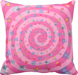 Disney Cheshire Cat Pillow/ Alice In Wonderland Throw Pillow Décor/ We’re All Mad Here Pillow Gift/ Pink Smiling Cheshire Cat Pillow