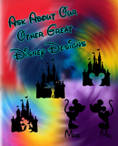Disney Tie Dye Backpack/ Mickey Mouse Drawstring Cinch Sack/ Disney Vacation Cinderella’s Castle/ Mickey Mouse Head Silhouette Park Travel Bag