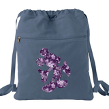 Disney 100 Anniversary Backpack/ Mickey Mouse Purple Years Of Wonder Tinkerbell Dumbo Vacation Travel Park Bag Cinch Sack