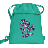 Disney 100 Anniversary Backpack/ Mickey Mouse Purple Years Of Wonder Tinkerbell Dumbo Vacation Travel Park Bag Cinch Sack