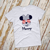 Disney Family Matching Shirts/ Fourth Of July Mickey, Minnie Shirts/ Personalized Patriotic 4th Of July Group Vacation Tanks