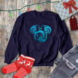 Disney Christmas Sweatshirt/ Tinkerbell Winter Snowflakes Shirt/ Cinderella Castle Holiday Fleece Sweater