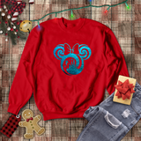 Disney Christmas Sweatshirt/ Tinkerbell Winter Snowflakes Shirt/ Cinderella Castle Holiday Fleece Sweater