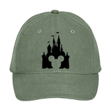 Disney Hat/ Mickey Mouse Head Silhouette Cinderella’s Castle Hat/ Disney Baseball Hat/ Disney Vacation Mickey Silhouette Adjustable Cap