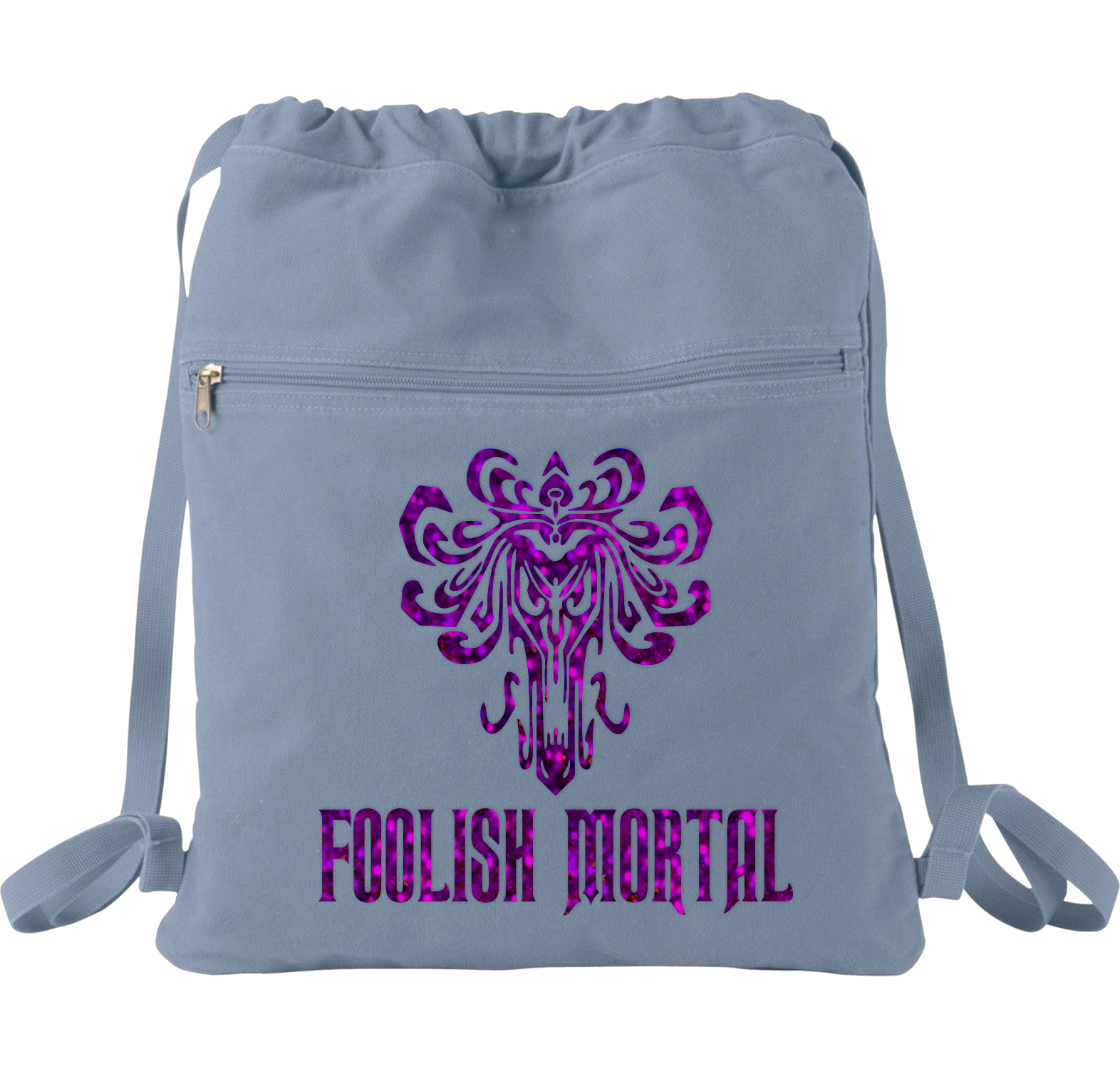Disney Foolish Mortal Haunted Mansion Backpack Purple Holographic Foo Jin Jin Junction
