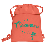 Disney Tinkerbell Backpack/ Glitter Green Tinkerbell Fairy Vacation Travel Park Bag Gift