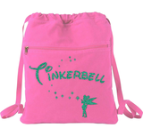 Disney Tinkerbell Backpack/ Glitter Green Tinkerbell Fairy Vacation Travel Park Bag Gift
