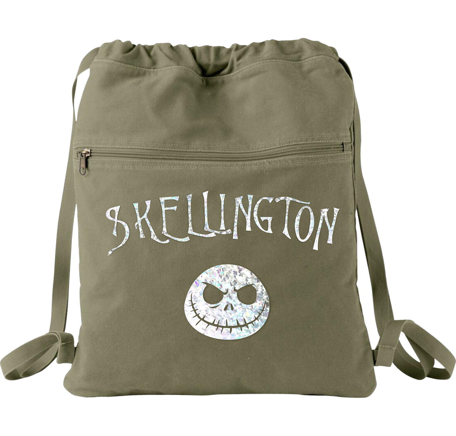 Nightmare Before Christmas Jack Skellington Drawstring Backpack Bag Disney Jack Skellington Backpack/ Nightmare Before Christmas  main image 2