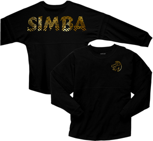 Disney Lion King Simba Jersey/ The Lion King Spirit Shirt/ Gold African Print Simba Animal Kingdom Vacation Jersey Top