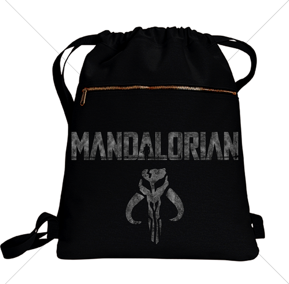 Disney The Mandalorian Backpack/ Mandalorian Mythosaur Mudhorn Vacation Travel Park Bag Cinch Sack