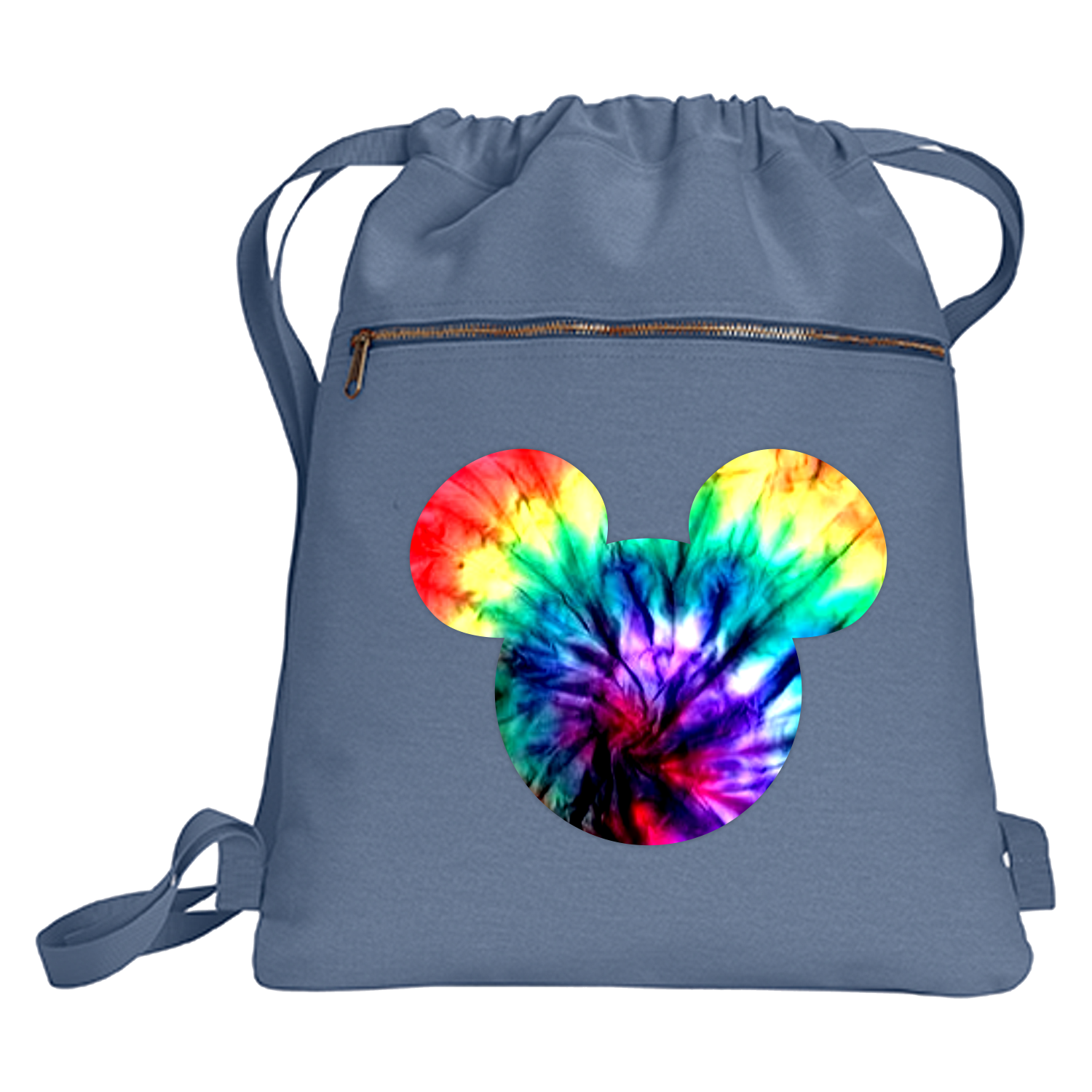 Disney Tie Dye Mickey Mouse Backpack/ Red, Green, Blue Tie 