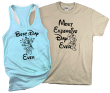 Disney Matching Shirts/ Most Expensive Day Ever Grumpy Couple Family Shirts/ Best Day Ever Dopey Tank Tops