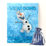 Disney Reveal Surprise Puzzle/ Frozen Arendelle We're Going To Disney Jigsaw Puzzle/ Olaf Disney World/ Disneyland Vacation Puzzle Gift